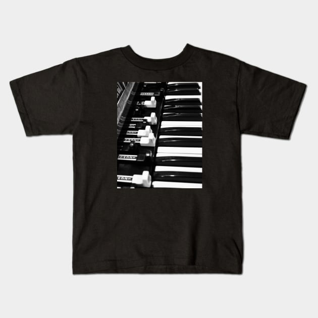 Hammond B3 Organ Kids T-Shirt by Douglas E. Welch Design and Photography